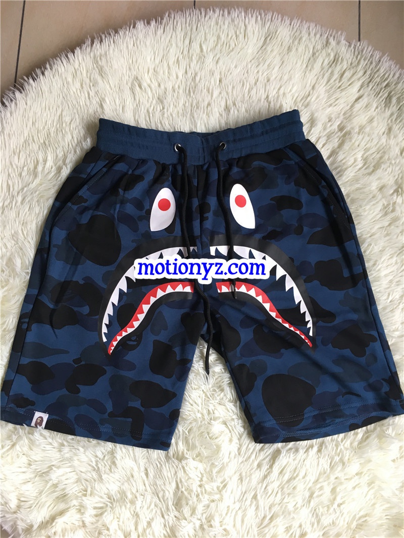 Blue Bape Camo Shorts